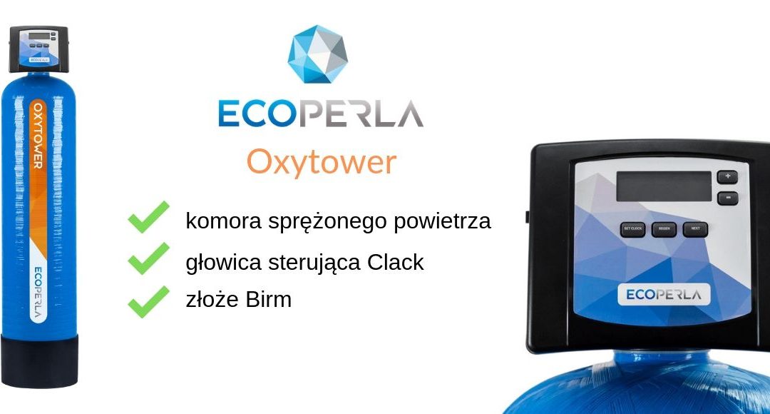 Ecoperla Oxytower - odżelazianie i odmanganianie z komorą sprężonego powietrza